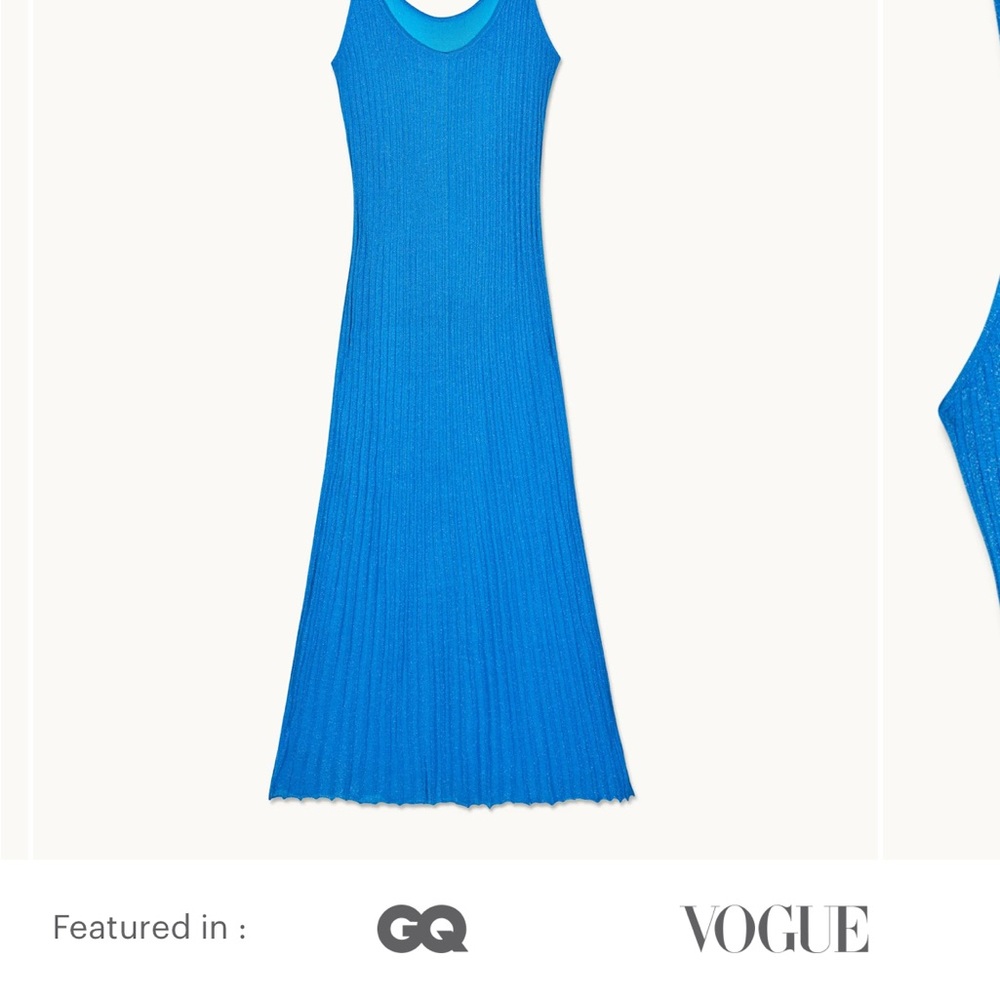 Elegant Blue Women's Dress